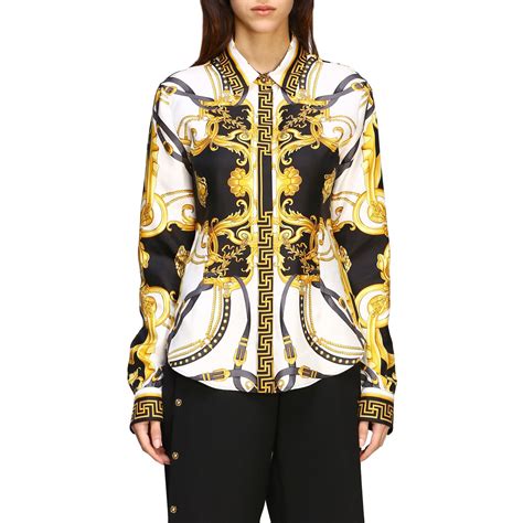 versace oversized shirt womens|Versace shirts cheap for women.